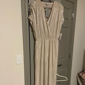 New with tags shimmer jumpsuit.